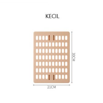 Rak gantung dinding dengan lubang kait untuk penyimpanan barang&amp;kunci