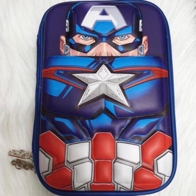 *FRAULEINCO* GROSIR Pencil Case / kotak pensil EMBOSS 6D Unicorn, Lol, Frozen, Batman, Spiderman-PC 10