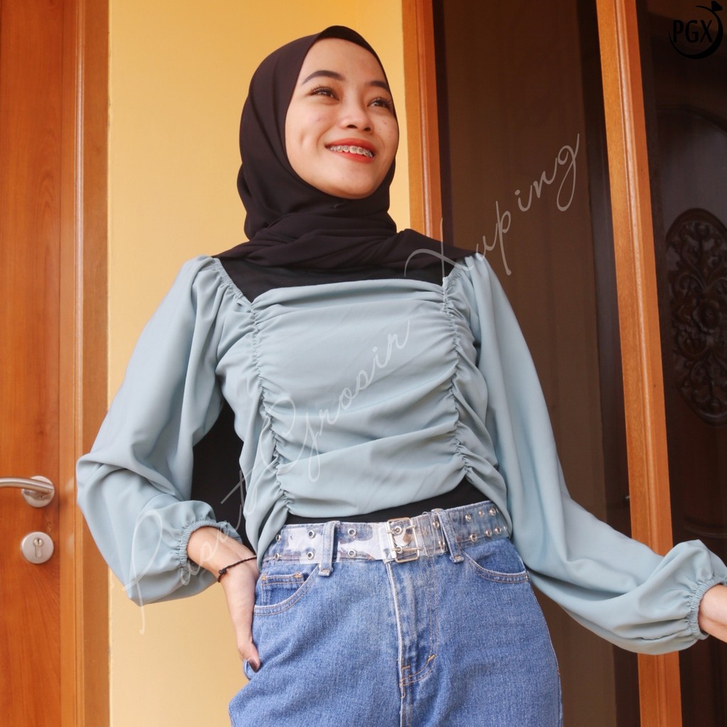 PGX Ring Belt Transparan Ikat Pinggang Korea Bening Sabuk Gesper Wanita IP062