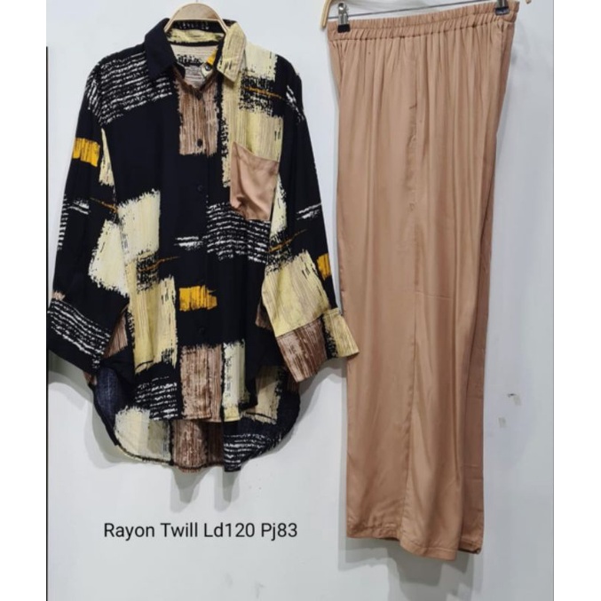 Setelan Rayon Twill