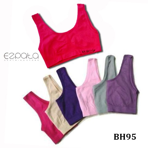 Miniset Bra Remaja Olah Raga Perempuan Bahan Lembut Menyerap Keringat