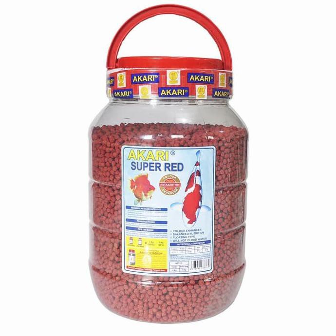 

BARANG BARU Cantik Akari Super Red 4 Kg Small dan Medium Makanan Ikan