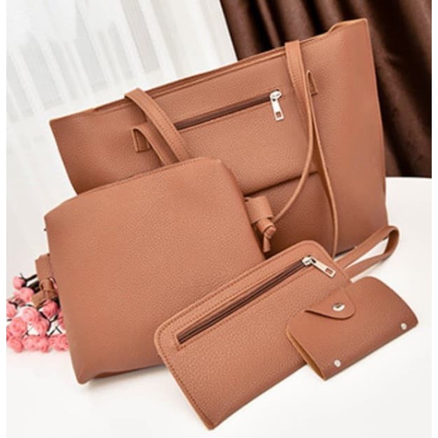 4in1 Tas IMPOR Wanita Tassel #13 Slempang Korea Fashion Batam Womens bag Cewe Kulit Selempang