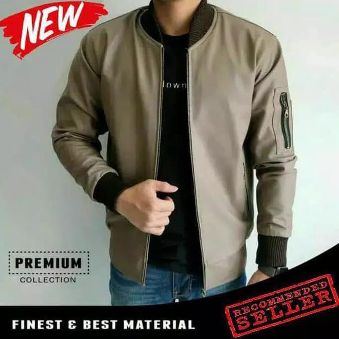 [BISA BAYAR DITEMPAT] Jaket Kulit Pria Import Original Jaket Casual Keren Terbaru Murah Kode 882