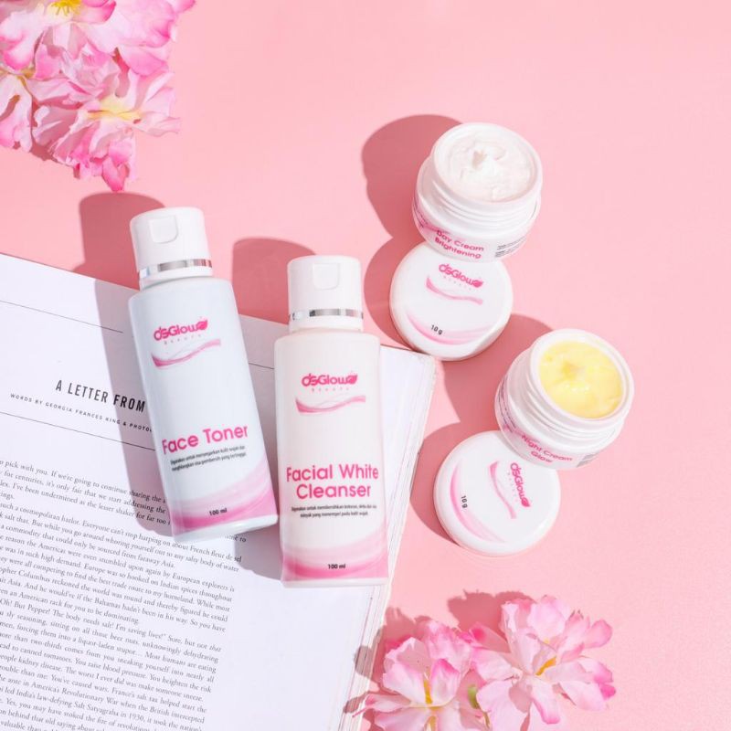 PAKET NORMAL DS GLOW-KRIM PEMUTIH WAJAH AMAN-HALAL-BPOM-SKINCARE-PERAWATAN KECANTIKAN WAJAH
