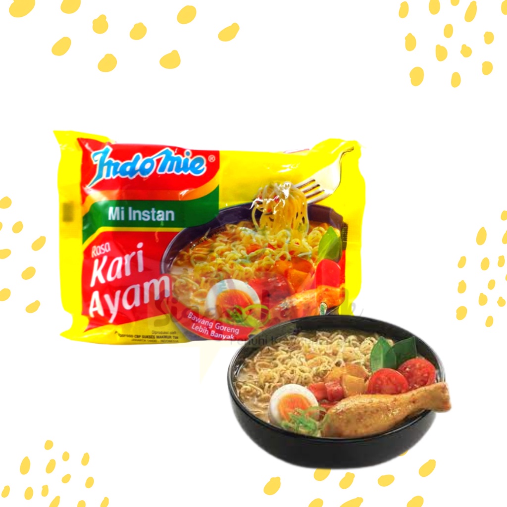 

Indomie Kari Ayam Mie Kuah 1pcs - Indomi Mie Instan