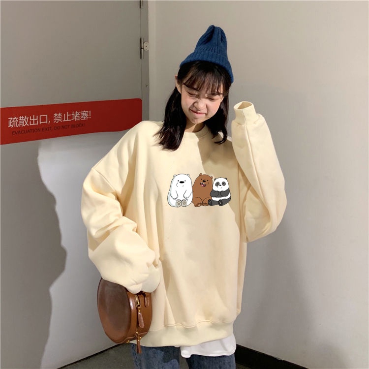 Sweater We Bare Bear  Pria &amp; Wanita | Sweater Korea Style Fleece Cotton | Dhea Fashion