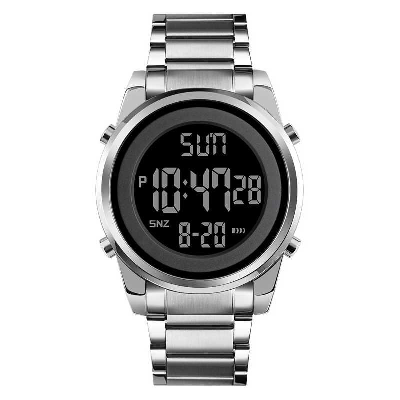 Jam Tangan Pria Digital Stainless Original SKMEI DG1611 Silver-0
