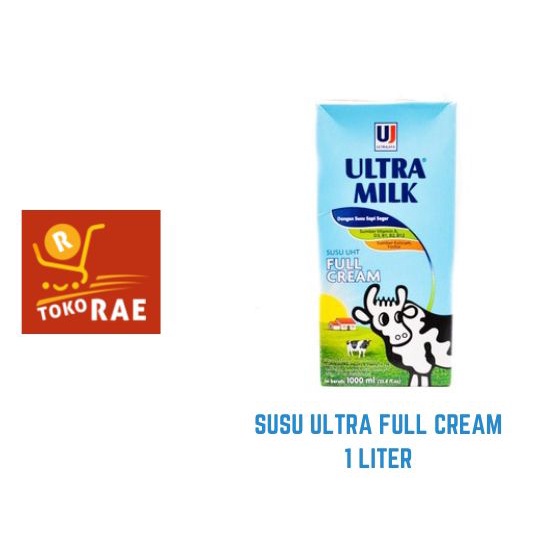 

Susu Ultra Milk UHT Full Cream 1000ML 1 Dus isi 12