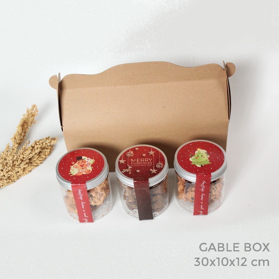 

[HARGA 10PCS] GABLE BOX KRAFT : 30 x 10 x 12 cm / box brownies / box hampers dessert
