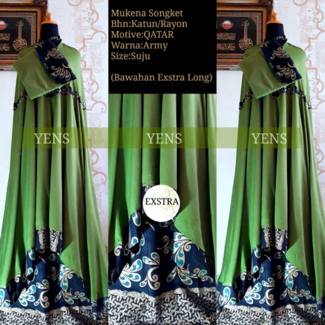 Mukena Bali Songket Izmir Extra jumbo