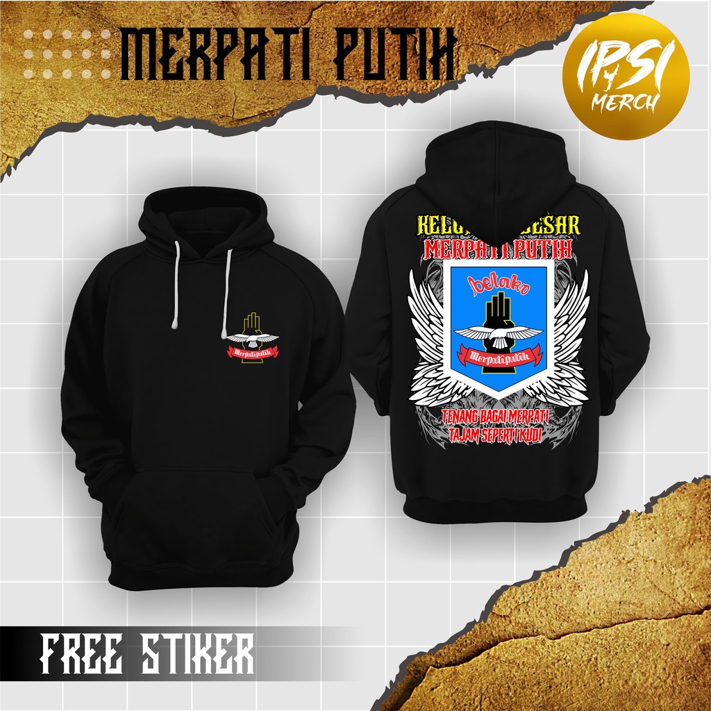 HOODIE MERPATI  PUTIH