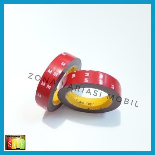 

PETKARCAR- DOUBLE TAPE / PEREKAT 2 SISI MM 3M MERAH 24MM X 4.5 M TERMURAH -ASLIII.