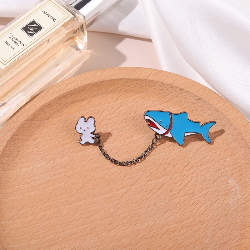 Whale Bros Pin Enamel Bentuk Paus Kartun 5 Model Untuk Hadiah Teman