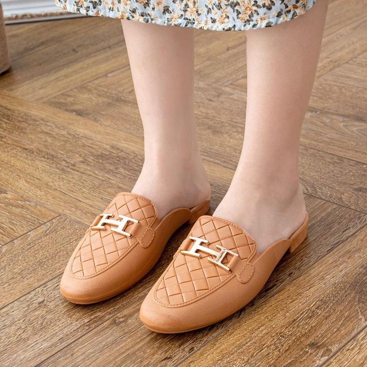 Y50J Sandal Wanita Terbaru 2022/Sepatu Sendal Selop Jelly Balance 1609-2/Slip onTeplek Karet Import 