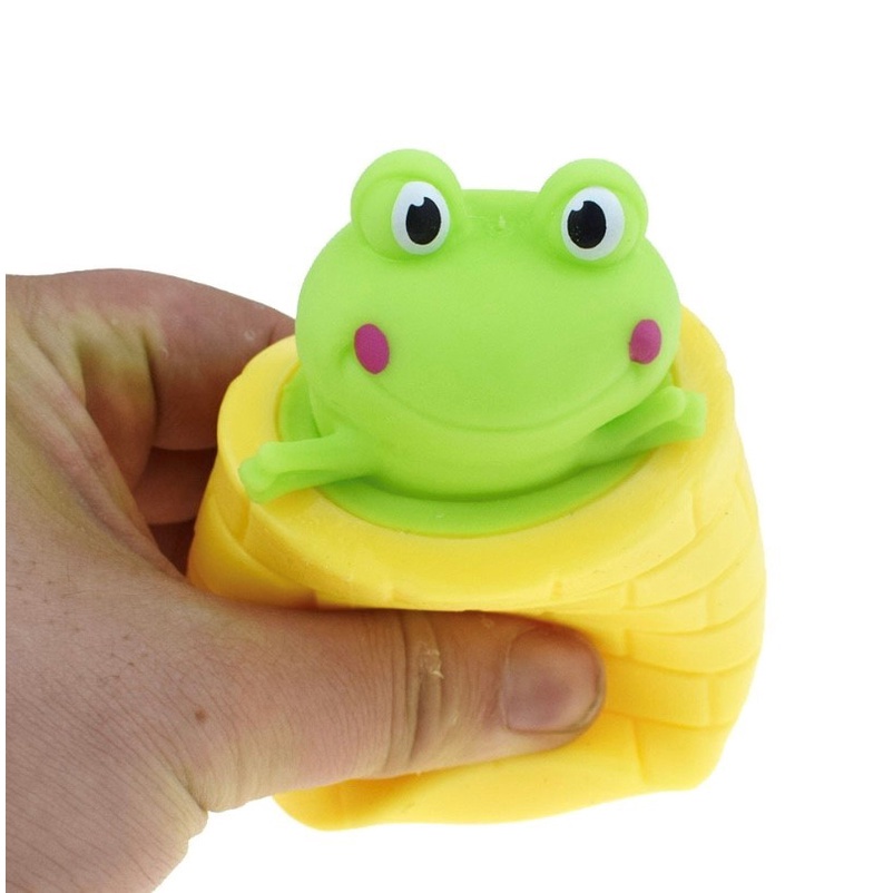 Mainan Squishy Mouse Squisi Telur Dinosaur Tikus Tupai Katak Keju Karet Silikon Penghilang Stress