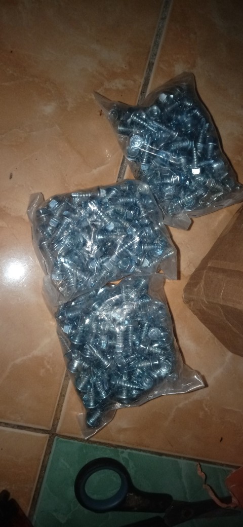 Skrup Baja Ringan 10x16 Roofing Putih Wilson (isi 100pcs)