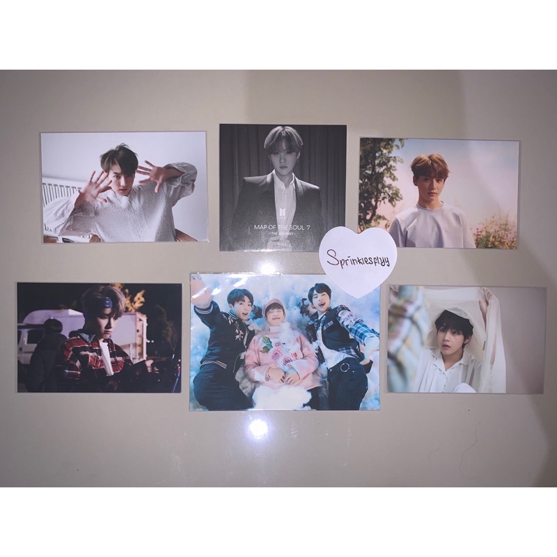 [Baca Desc] Official Live Photo Oneul & Postcard Wings BTS Jungkook, Taehyung, RM, Jin