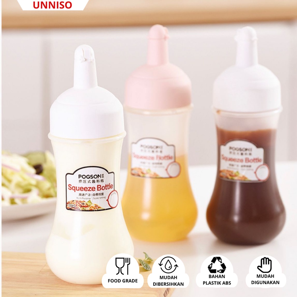 UNNISO - Botol Squeeze Saus Kecap 350 Ml