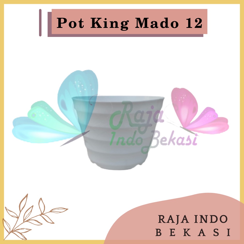 Pot King Mado 12 Putih By Garden Of Love Pot Plastik Mini Kaktus Murah Lucu Mirip Pot Tawon 12