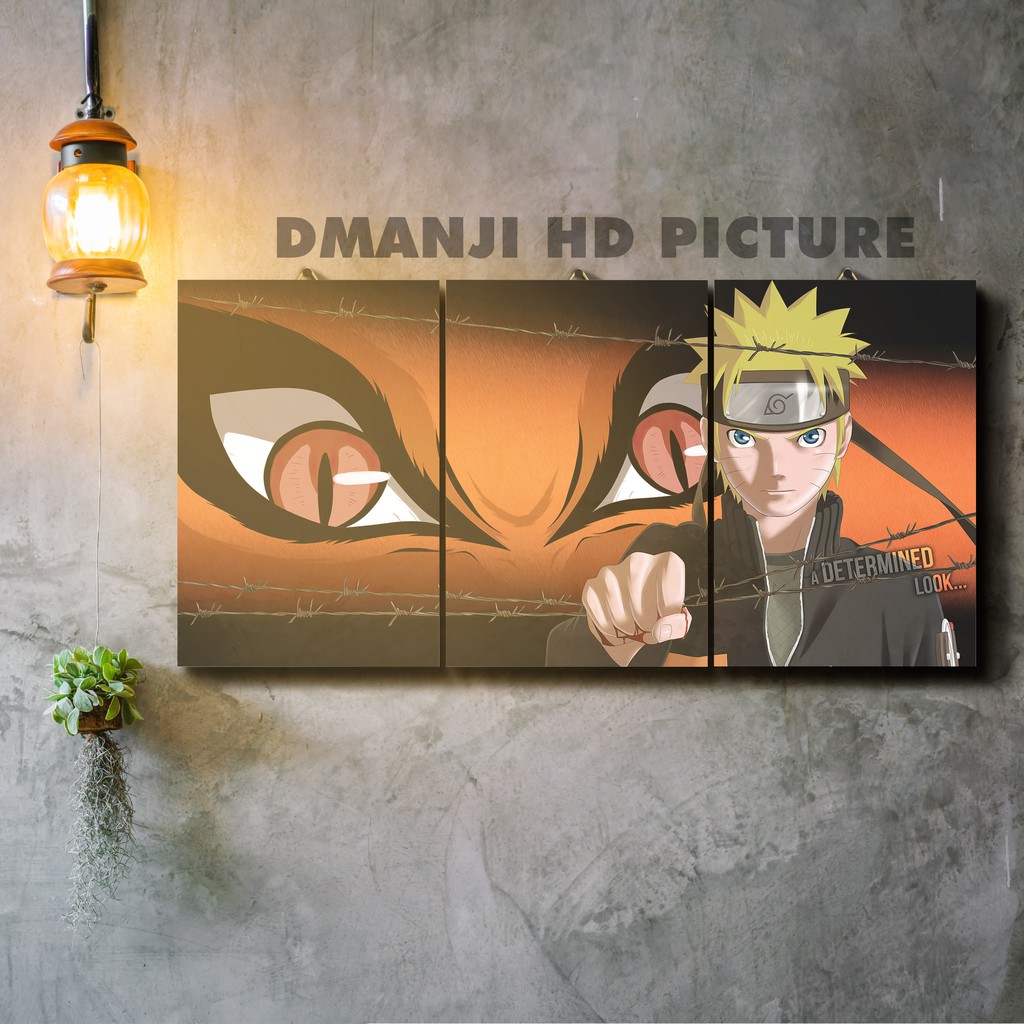 POSTER KAYU MULTIPANEL ANIME NARUTO / 20X30 / HIASAN DINDING NARUTO / PAJANGAN KAMAR TIDUR ANIME-HD - NRT 27