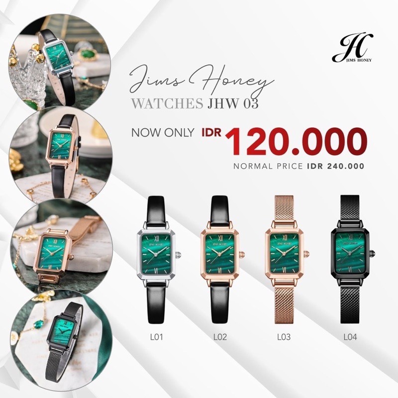 JHW 03 JIMS HONEY ORIGINAL JAM TANGAN KOTAK JH