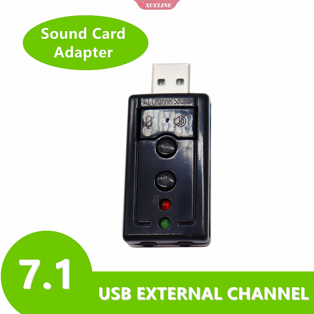 1pc Adapter Sound Card Eksternal Mini USB 2.0 3D Virtual 480Mbps 7.1 Channel Untuk PC Desktop Notebook