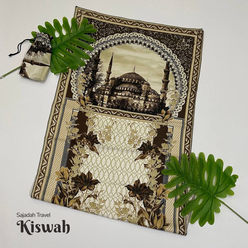 Sajadah Sajadah Travel Kiswah Traveling Saku Lipat Portable Anti Air  Anti Geser  Anti Covid Motif Modern