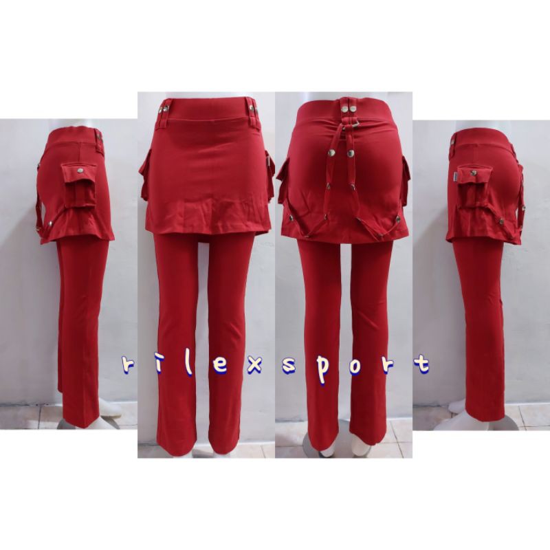 Celana Senam/Celana Senam CBR Rok Kantong Rantai Katun Spandek Super