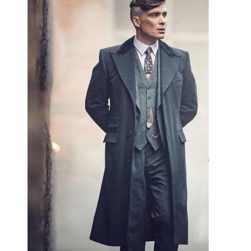Ekstra benefit--jaket blazer pria jubah panjang peaky blinders kren jubah gankter peaky blinders