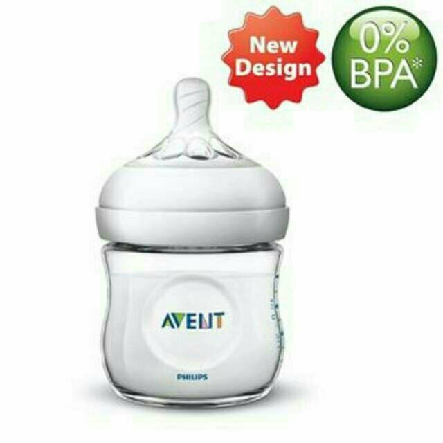 Botol Susu Philips Avent Natural 125ml / Avent Natural Nipple Ulir Botol Susu Bayi Wide Neck Newborn Baby Bottle / Botol Susu Bayi Avent Box ISi 2 Natural