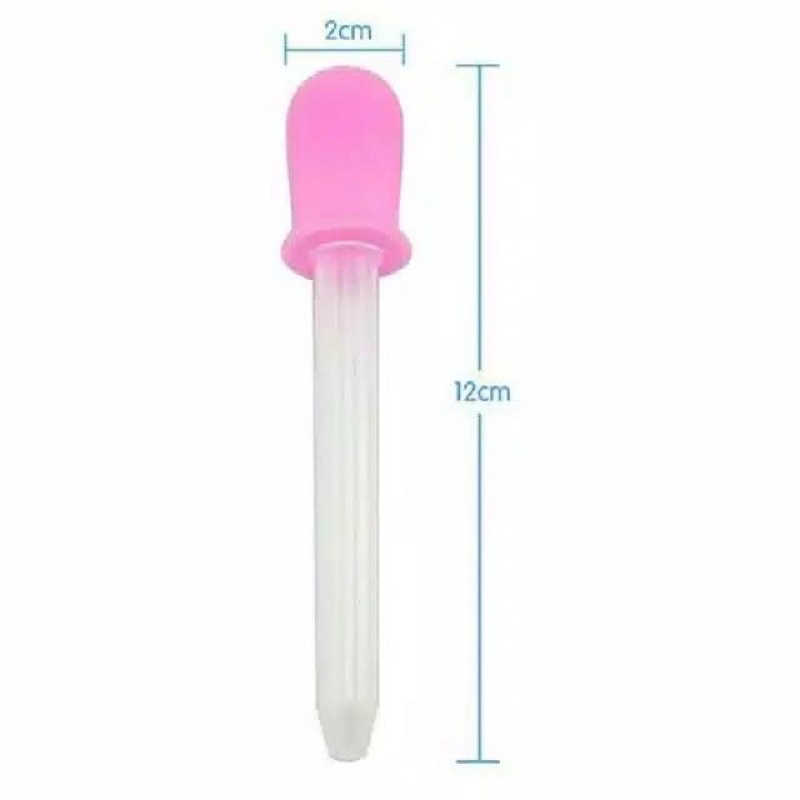 Pipet Tetes Obat Bayi 5ml Feeder Dropper Ukuran 5 ml Alat Bantu Minum Baby Medicine BPA Free Silikon Vitamin Asi