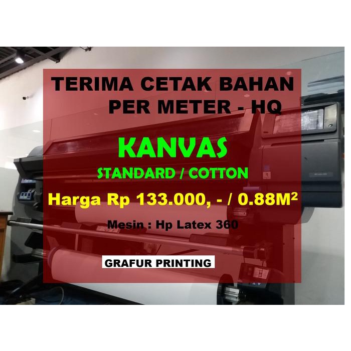 

Kanvas | Cetak Kanvas Cotton / Standard (Canvas) Per Meter, Hq