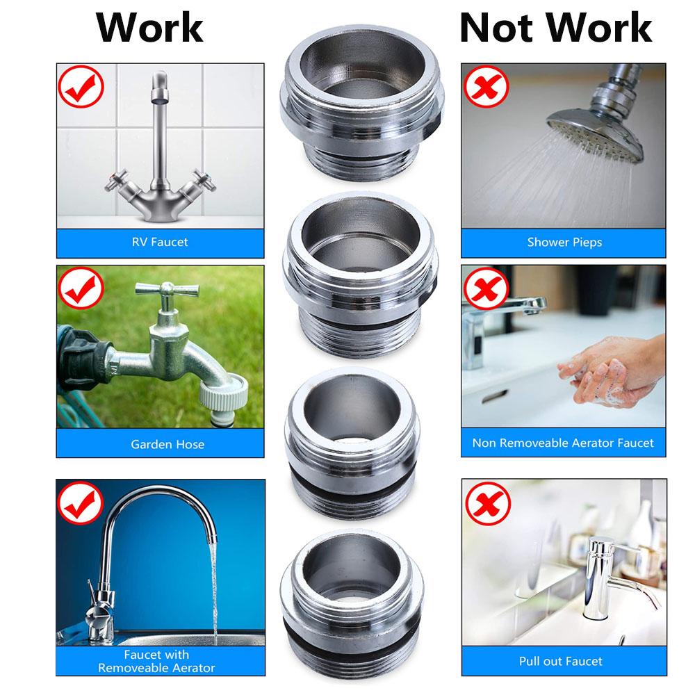 Preva Adaptor Kran Dengan Mesin Cuci Wastafel Kran Air Purifier Aksesoris Aerator Adapter Drat Luar