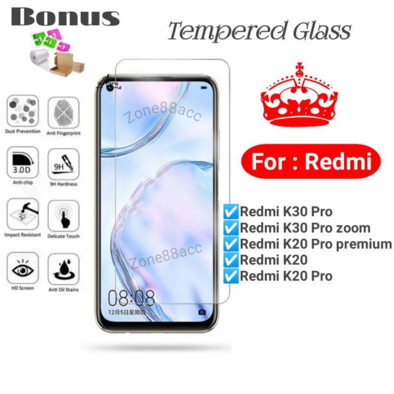 Antigores Tempered glass Screen Guard protector Xiaomi Redmi K20 K30 Pro zoom Premium TG Bening Antiblue Spy Blue light Full Garskin Lensa Lens pelindung layar Hp Handphone