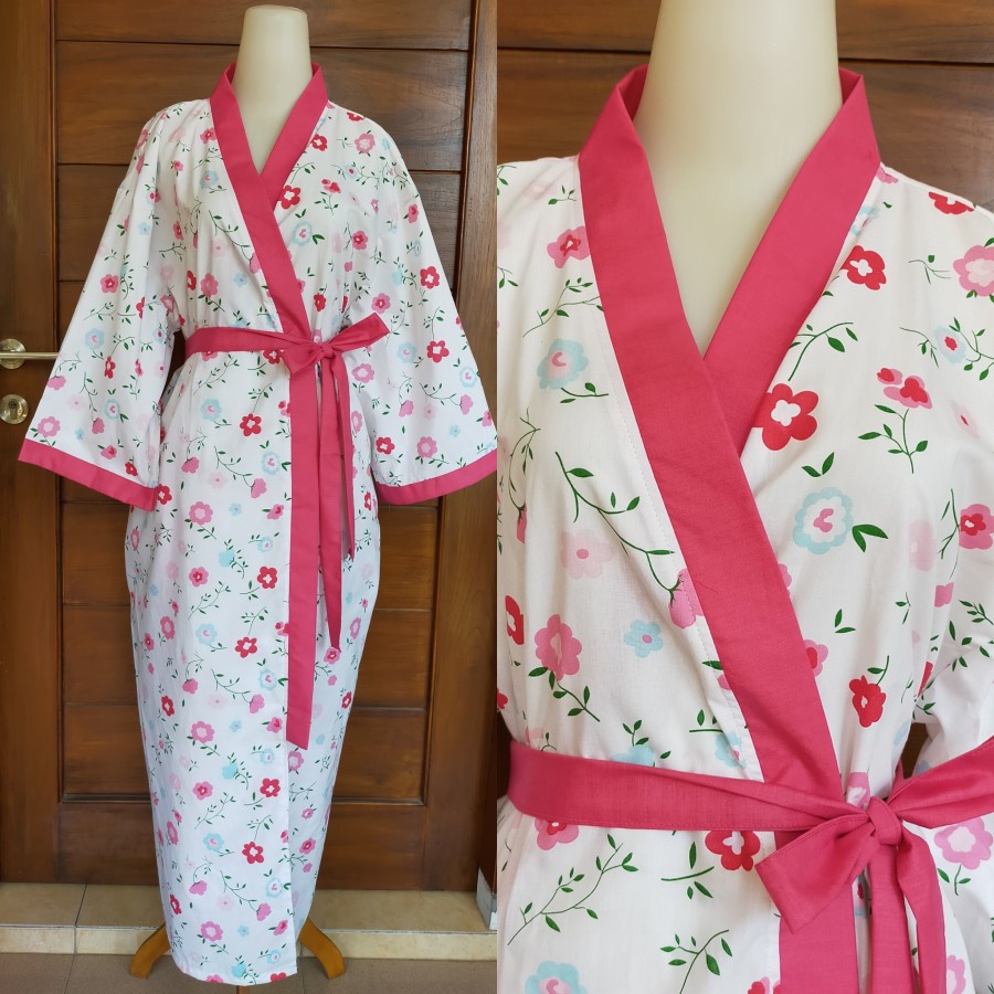 Kimono Batik Hotel Spa Tidur Motif Sogan Lawasan Modern LD 130 Panjang 130 All Size