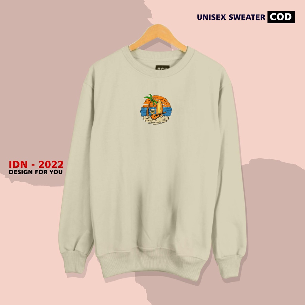 Brother Store - Sweater crewneck pria wanita - Vibes Pantai Bali