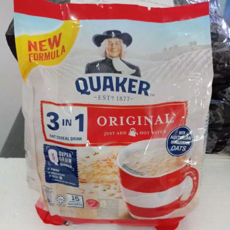 

Quaker 3 IN 1 Original 15 sachet - import malaysia
