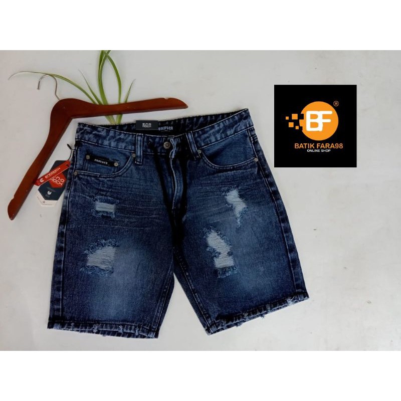 CELANA JEANS PENDEK SOBEK COLOR COWOK/CELANA JEANS PENDEK SOBEK PRIA