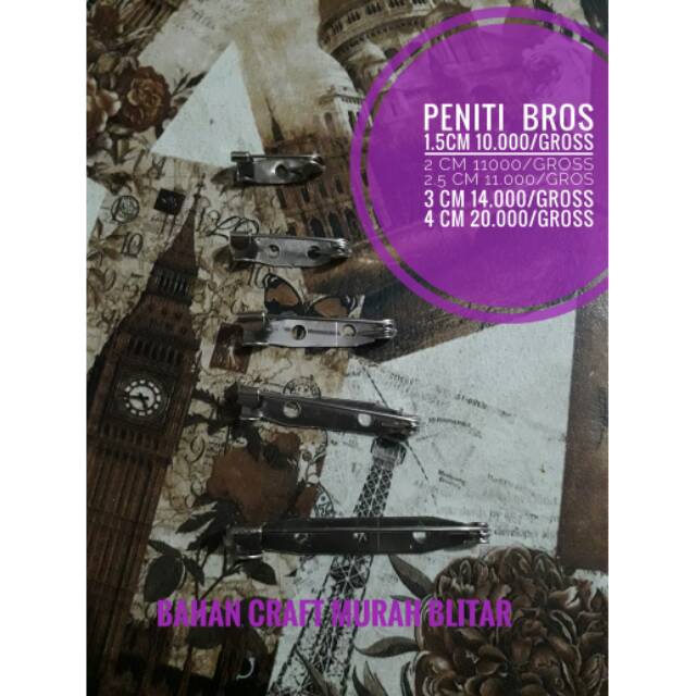 Peniti bros per 50 pcs