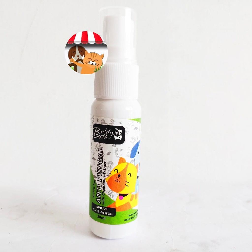 Buddy Bath 30ml Obat Spray Jamur Kucing Anjing Kelinci Anti Fungal