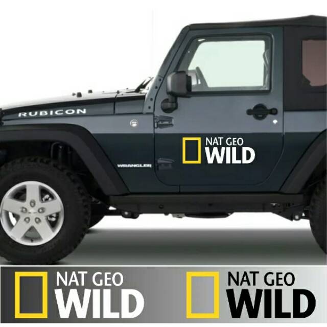 Decal cutting stiker NAT GEO WILD striping