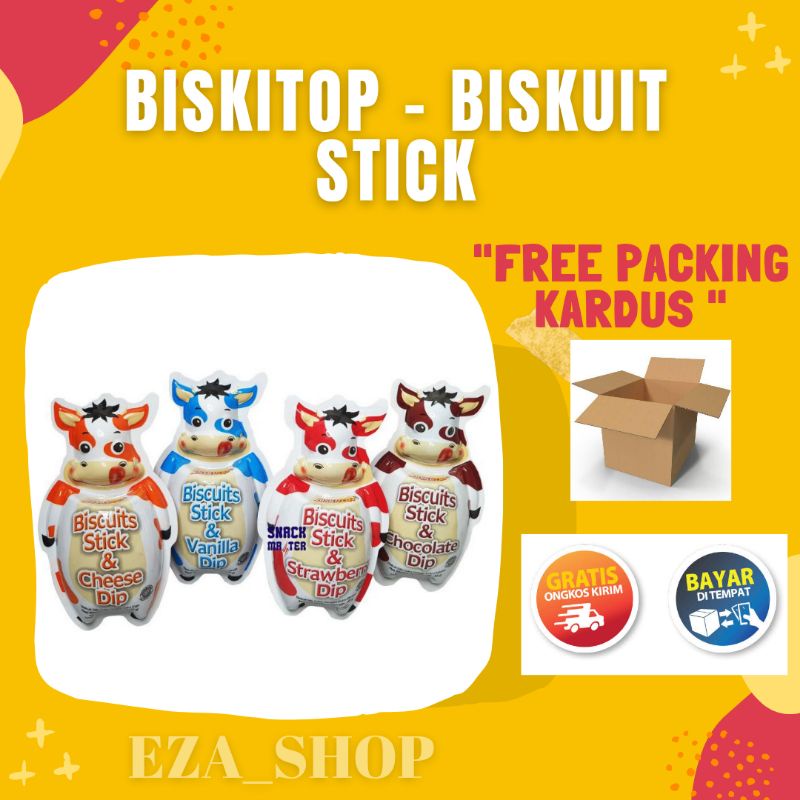 

BISKITOP - BISCUITS DIP SAPI 35gr BISKUIT / KUE KERING ANAK DEWASA ENAK RENYAH BISCUIT BANYAK RASA