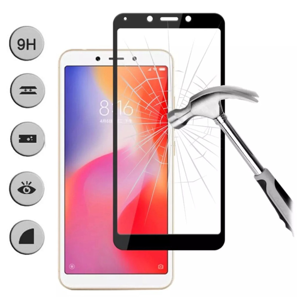 Tempered Glass 9D Mi A2 Mi 6X Anti Gores Xiaomi Mi A2 Mi 6X MiA2 Mi6X