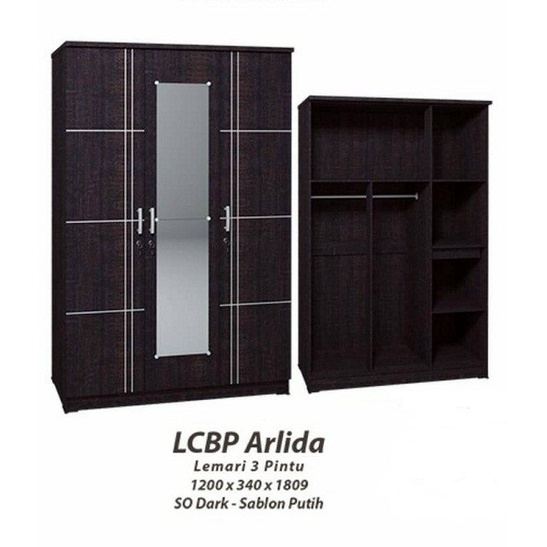 Lemari 3 Pintu Arlida LCBP