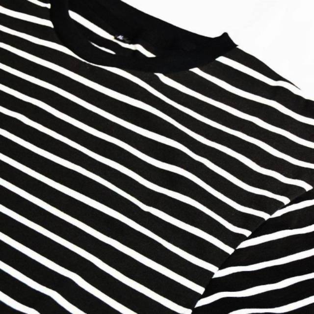 KAOS LONG STRIPE DOMINAN BLACK