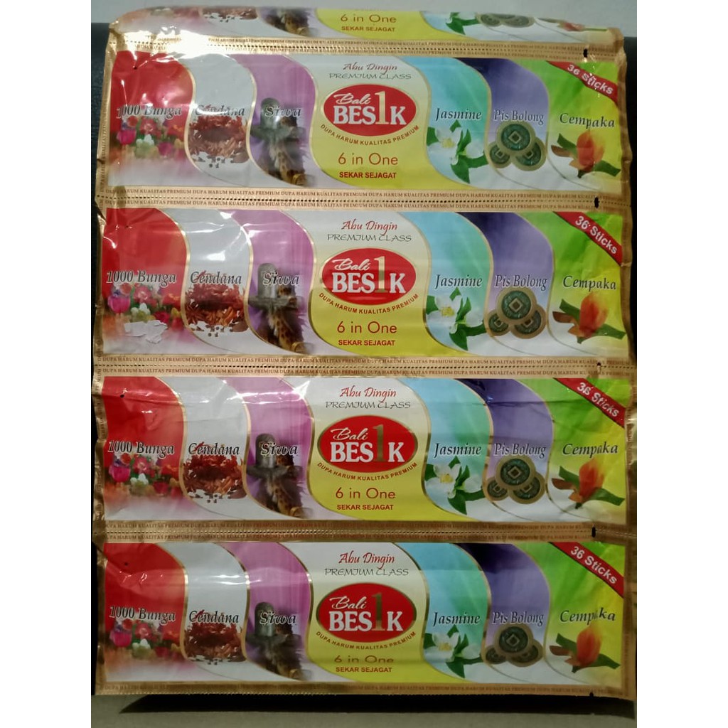 Dupa Harum Sekar Sejagat Premium Class Bali Besik 6 in one, 1000 Bunga, Cendana, Siwa, Jasmine, Pis