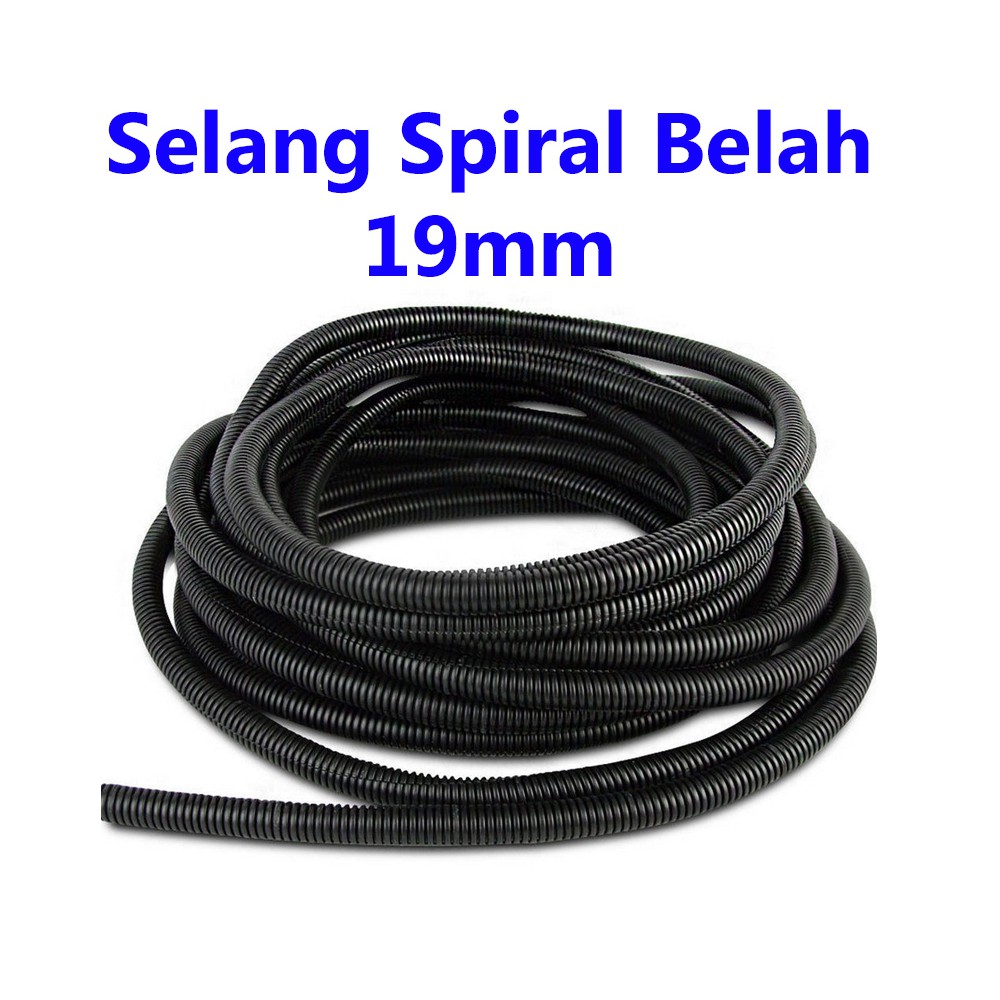 Selang Spiral Flexible 19mm Pengaman Kabel motor mobil