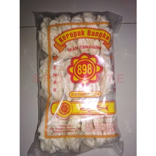

TERBARU Kerupuk Bangka Ikan Tenggiri Snack 898 Isi 18 Pcs Besar
