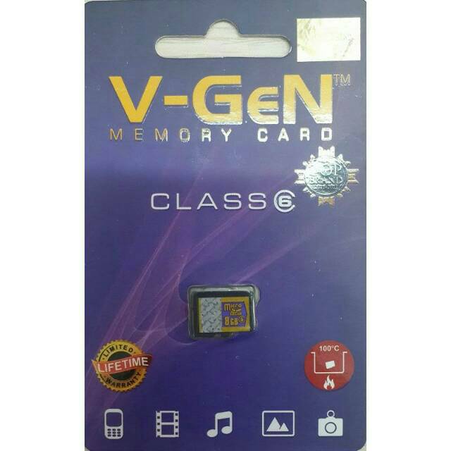 Memory card kartu mem vgen v-gen Micro SD 16 GB class 6